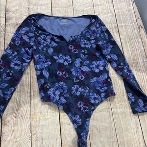 Victoria secret PINK floral thong body suit